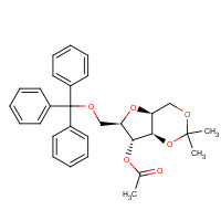 65729-83-1 4-O-Acetyl-2,5-anhydro-1,3-O-isopropylidene-6-trityl-D-glucitol chemical structure