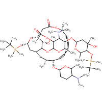 96405-32-2 2'-O-Acetyl-4''-O-tert-butyldimethylsilylspiramycin I 3,18-(O-tert-Butyldimethylsilyl)acetal chemical structure