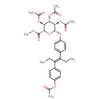 40269-22-5 Acetyldiethylstilbestrol 2,3,4-Tri-O-acetyl-b-D-glucuronide Methyl Ester chemical structure