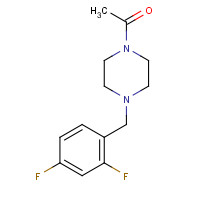 416894-09-2 1-Acetyl-4-(2,4-difluorobenzyl)piperazine chemical structure