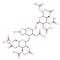 230953-17-0 o-2,3,4,6-Tetra-o-acetyl-A-D-mannopyranosyl-(1-3)-o-[2,3,4,6-tetra-o-acetyl-A-D-mannopyranosyl-(1-6)]-1,2-o-ethylidene--D-mannopyranose acetate chemical structure