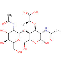 41137-10-4 N-Acetyl-D-glucosaminyl-(1-4)-N-acetylmuramic Acid chemical structure