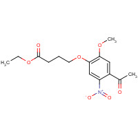 1031702-80-3 4-(4-Acetyl-2-methoxy-5-nitrophenoxy)-butanoic Acid Ethyl Ester chemical structure