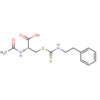 131918-97-3 N-Acetyl-S-[N-(2-phenylethyl)thiocarbamoyl]-L-cysteine chemical structure
