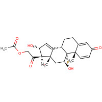 131918-74-6 (11b,16a)-21-(Acetyloxy)-9-fluoro-11,16,17-trihydroxy-pregna-1,4,14-triene-3,20-dione chemical structure