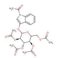 7497-97-4 1-Acetyl-3-O-tetra-acetyl-b-glucosidoxyindole chemical structure