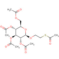 34044-34-3 2'-(Acetylthio)ethyl 2,3,4,6-Tetra-O-acetyl-b-D-glucopyranoside chemical structure