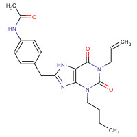 628279-02-7 N-[4-(1-Allyl-3-butyl-2,6-dioxo-2,3,6,7-tetrahydro-1H-purin-8-ylmethyl)phenyl]acetamide chemical structure