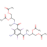 610783-35-2 5-Amino-N,N'-bis[2,3-bis(acetyloxy)propyl]-2,4,6-triiodo-N,N'-dimethyl-1,3-benzenedicarboxamide chemical structure