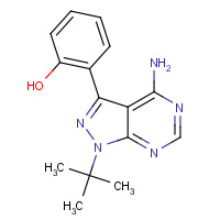 1027572-46-8 4-Amino-1-tert-butyl-3-(2-hydroxyphenyl)-1H-pyrazolo[3,4-d]pyrimidine chemical structure