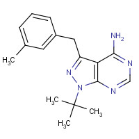956025-83-5 4-Amino-1-tert-butyl-3-(3-methylbenzyl)pyrazolo[3,4-d]pyrimidine chemical structure