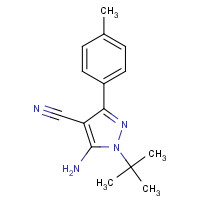 186896-24-2 5-Amino-1-tert-butyl-3-(4-methylphenyl)-4-cyanopyrazole chemical structure
