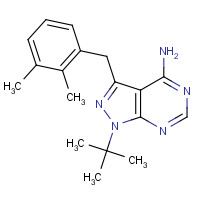 956026-24-7 4-Amino-1-tert-butyl-3-(2,3-dimethylbenzyl)pyrazolo[3,4-d]pyrimidine chemical structure