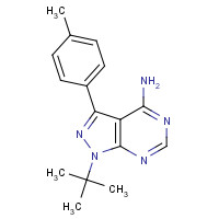 172889-26-8 4-Amino-1-tert-butyl-3-(4-methylphenyl)pyrazolo[3,4-d]pyrimidine chemical structure