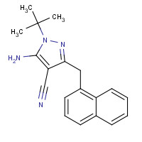 221243-77-2 5-Amino-1-tert-butyl-3-(1'-naphthylmethyl)-4-cyanopyrazole chemical structure