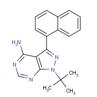 221243-82-9 4-Amino-1-tert-butyl-3-(1'-naphthyl)pyrazolo[3,4-d]pyrimidine chemical structure
