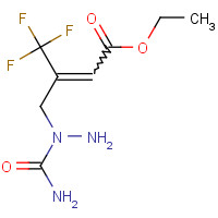 244268-38-0 3-[[2-(Aminocarbonyl)hydrazinylidene]methyl]-4,4,4-trifluoro-2-butenoic Acid Ethyl Ester chemical structure