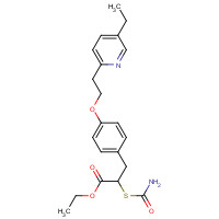 868754-41-0 a-[(Aminocarbonyl)thio]-4-[2-(5-ethyl-2-pyridinyl)ethoxy]benzenepropanoic Acid Ethyl Ester (Pioglitazone Impurity) chemical structure