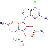 16321-99-6 2-Amino-6-chloro-9-(2,3,5-tri-O-acetyl-b-D-ribofuranosyl)purine chemical structure
