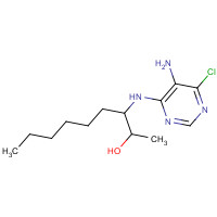 75166-65-3 rac erythro-3-(5-Amino-6-chloropyrimidin-4-ylamino)-nonan-2-ol chemical structure