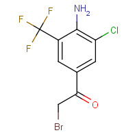 97760-87-7 1-[4-Amino-3-chloro-5-(trifluoromethyl)phenyl]-2-bromo-ethanone chemical structure