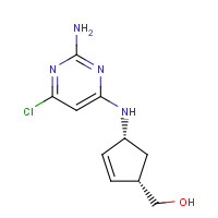 122624-73-1 (1R,4S)-rel-4-[(2-Amino-6-chloro-4-pyrimidinyl)amino]-2-cyclopentene-1-methanol chemical structure