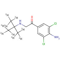 129138-59-6 1-(4-Amino-3,5-dichloro-phenyl)-2-tert-butyl-d9-amino-ethanone chemical structure