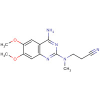 76362-28-2 N-(4-Amino-6,7-dimethoxyquinazol-2-yl)-N-methyl-2-cyanoethylamine chemical structure