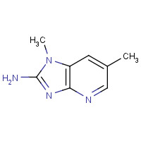 132898-04-5 2-Amino-1,6-dimethylimidazo[4,5-b]pyridine chemical structure