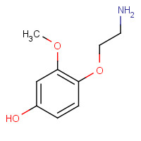 1076198-80-5 4-(2-Aminoethoxy)-3-methoxyphenol chemical structure