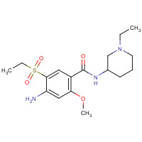 148516-68-1 4-Amino-N-(1-ethyl-3-piperidinyl)-5-(ethylsulfonyl)-2-methoxybenzamide chemical structure