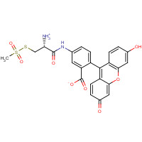 1356019-48-1 (R)-2-Amino-2-[(5-fluoresceinyl)aminocarbonyl]ethyl Methanethiosulfonate,Trifluoroacetate Salt chemical structure