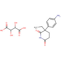 57344-88-4 R-(+)-Aminoglutethimide L-Tartrate Salt chemical structure