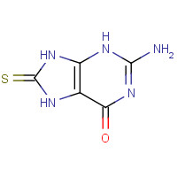 6324-72-7 2-Amino-6-hydroxy-8-mercaptopurine chemical structure