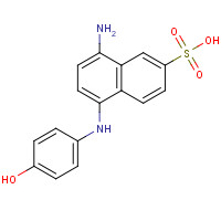6357-75-1 8-Amino-5-[(4-hydroxyphenyl)amino]-2-naphthalenesulfonic Acid chemical structure