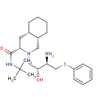 159878-05-4 (3S,4aS,8aS)-2-[(2R,3R)-3-Amino-2-hydroxy-4-(phenylthio)butyl]-N-(1,1-dimethylethyl)decahydro-3-isoquinolinecarboxamide chemical structure