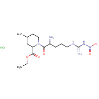 74874-08-1 1-[2-Amino-5-[[imino(nitroamino)methyl]amino]-1-oxopentyl]-4-methyl-2-piperidinecarboxylic Acid Ethyl Ester Hydrochloride chemical structure