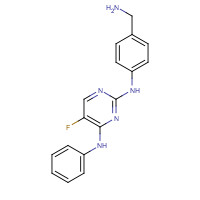 916603-07-1 N2-[4-(Aminomethyl)phenyl]-5-fluoro-N4-phenylpyrimidine-2,4-diamine chemical structure