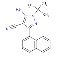 221243-34-1 5-Amino-3-(1-naphthyl)-4-cyano-1-tert-butylpyrazole chemical structure