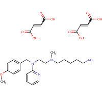 109912-42-7 N'-(5-Aminopentyl)-N-(4-methoxybenzyl)-N'-methyl-N-2-pyridinyl-1,2-ethanediamine,Dimaleate Salt chemical structure