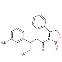 174590-39-7 [R-(R*,S*)]-3-[3-(3-Aminophenyl)-1-oxopentyl]-4-phenyl-2-oxazolidinone chemical structure