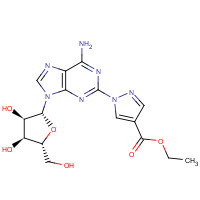 313348-16-2 1-(6-Amino-9-b-D-ribofuranosyl-9H-purin-2-yl)-1H-pyrazole-4-carboxylic Acid Ethyl Ester chemical structure