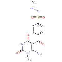 149981-39-5 6-Amino-5-(4-sulfonamidobenzoyl)-N-(methylamino)-1-methyluracil chemical structure