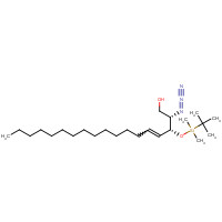 114299-64-8 (2S,3R,4E)-2-Azido-3-(tert-butyldimethylsilyl)-erythro-sphingosine chemical structure