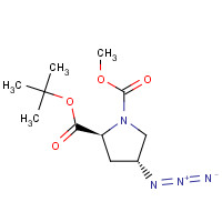 121147-97-5 (2S,4R)-4-Azido-1,2-pyrrolidinedicarboxylic Acid 1-(1,1-Dimethylethyl) 2-Methyl Ester chemical structure