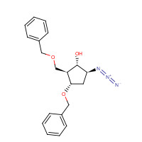 110567-23-2 (1S,2S,3S,5S)-5-Azido-3-(phenylmethoxy)-2-[(phenylmethoxy)methyl]cyclopentanol chemical structure