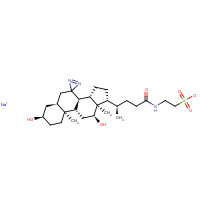 72741-86-7 7,7-Azo-3-a,12-a-dihydroxytaurocholanic Acid Sodium Salt chemical structure