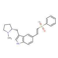 180637-89-2 R-5-(2-Benzenesulphonylethenyl)-3-(N-methylpyrrolidin-2-ylmethyl)-1H-indole chemical structure