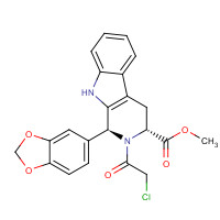 629652-40-0 (1S,3R)-1-Benzo[1,3]dioxol-5-yl-2-(2-chloro-acetyl)-2,3,4,9-tetrahydro-1H-b-carboline-3-carboxylic Acid Methyl Ester chemical structure