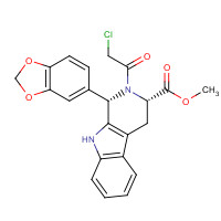629652-42-2 (1S,3S)-1-(1,3-Benzodioxol-5-yl)-2-(2-chloroacetyl)-2,3,4,9-tetrahydro-1H-pyrido[3,4-b]indole-3-carboxylic Acid Methyl Ester chemical structure